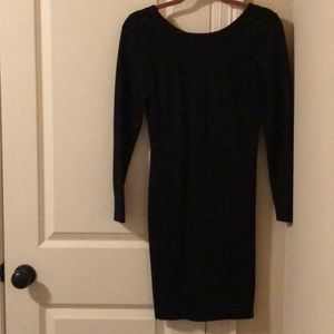 V Back Little Black Dress